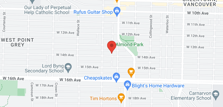 map of 3739 W 14TH AVENUE